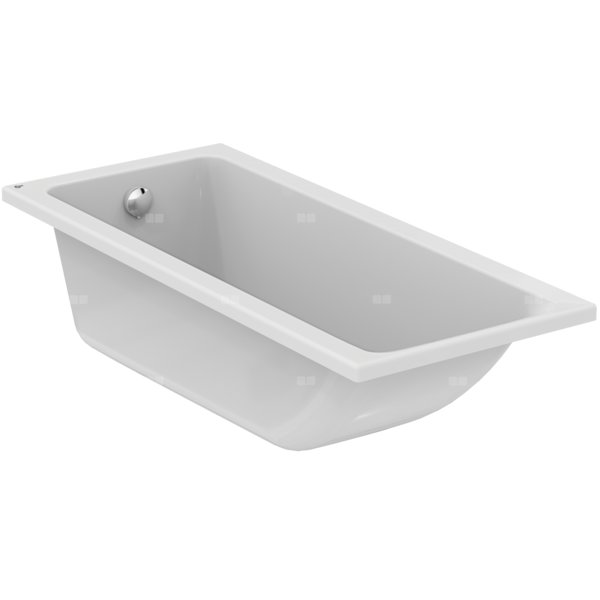 Wanna zwykła 1600x700x465 mm, bez otworu na baterię, z przelewem, bez korka spustowego - CONNECT AIR