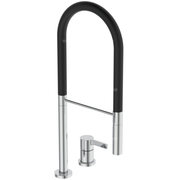 Bateria kuchenna 190x263x607 mm, wylewka 225 mm 6.7 l/min (3 bary) - GUSTO