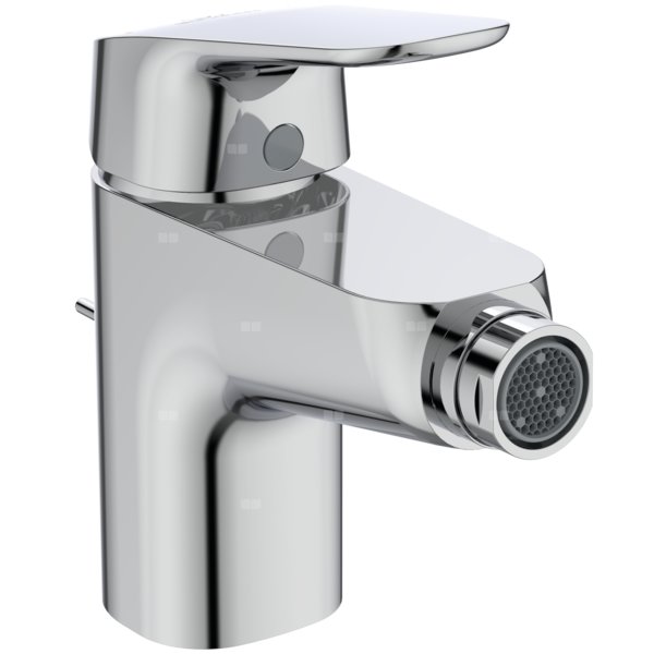Bateria bidetowa 47x166x135 mm, wylewka 114 mm 3.8 l/min (3 bary), z korkiem spustowym - CERAFLEX