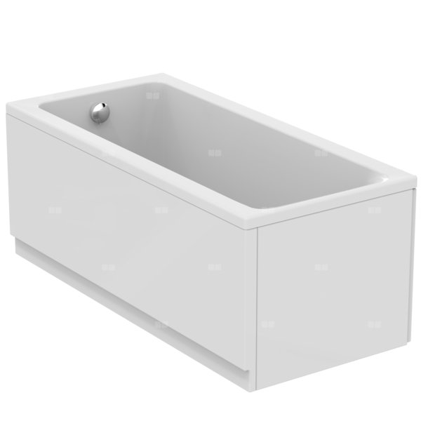 Wanna zwykła 1500x700x465 mm, bez otworu na baterię, z przelewem, bez korka spustowego - CONNECT AIR