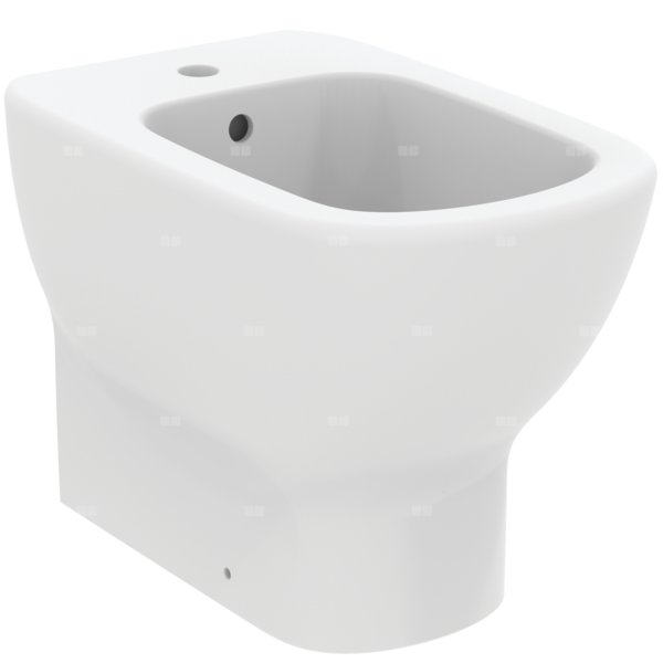 Bidet stojący 360x550x400 mm, 1 otwór na baterię, z przelewem - TESI