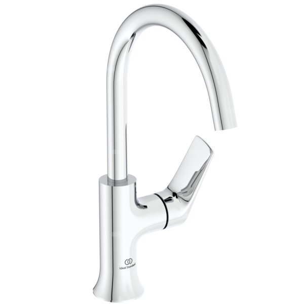 Bateria umywalkowa 114x204x311 mm, wylewka 169 mm 3.8 l/min (3 bary), bez korka spustowego - LDV