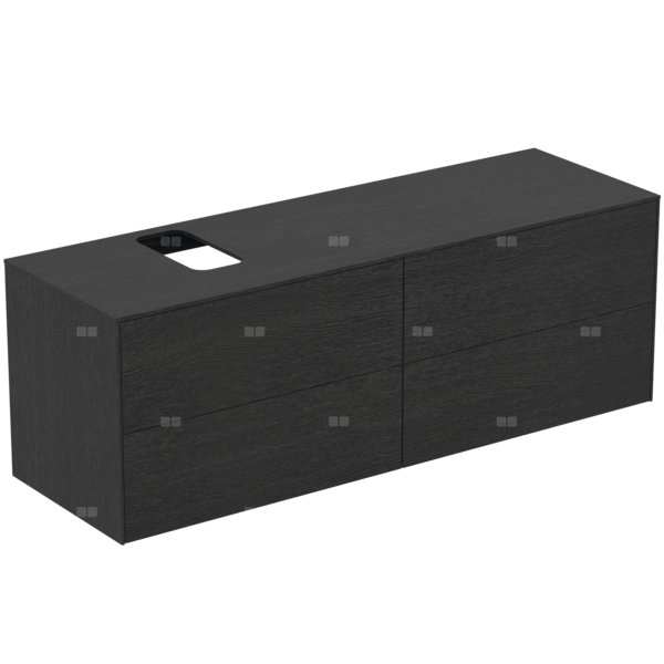 Szafka pod umywalkę 1587x505x550 mm, 2 szuflady - CONCA