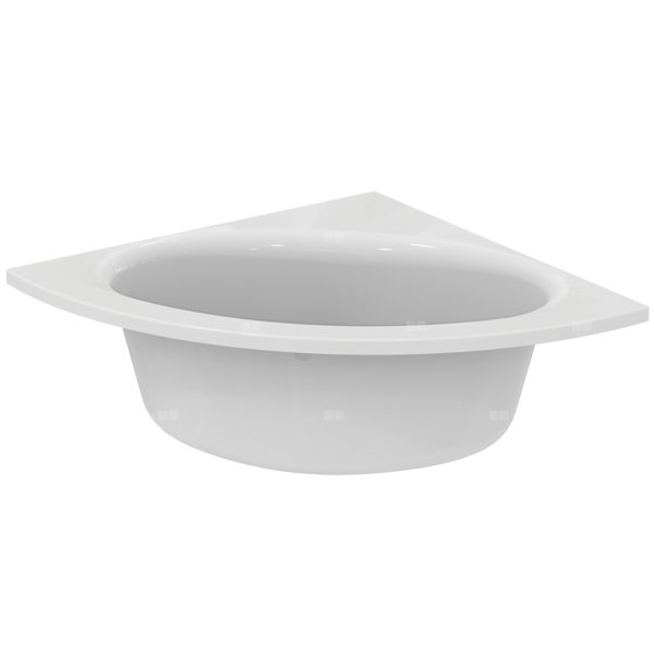 Wanna narożna 1697x1233x465 mm, bez otworu na baterię, z przelewem, bez korka spustowego - CONNECT AIR