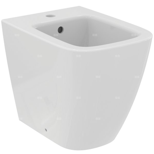 Bidet stojący 355x480x400 mm, 1 otwór na baterię, z przelewem - I.LIFE S