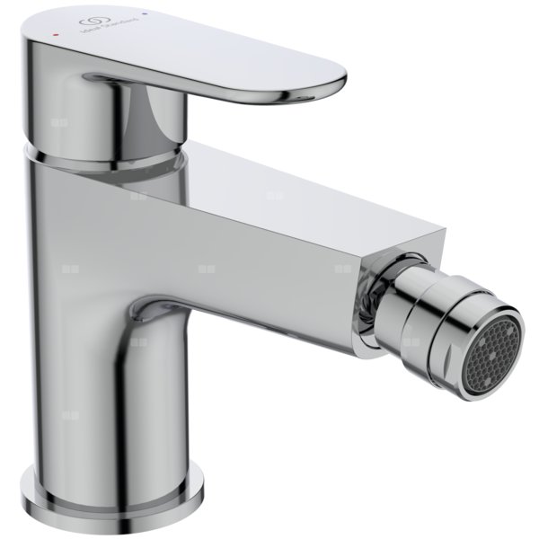 Bateria bidetowa 50x159x132 mm, wylewka 132 mm 3.8 l/min (3 bary), z korkiem spustowym - CERAFINE MODEL O