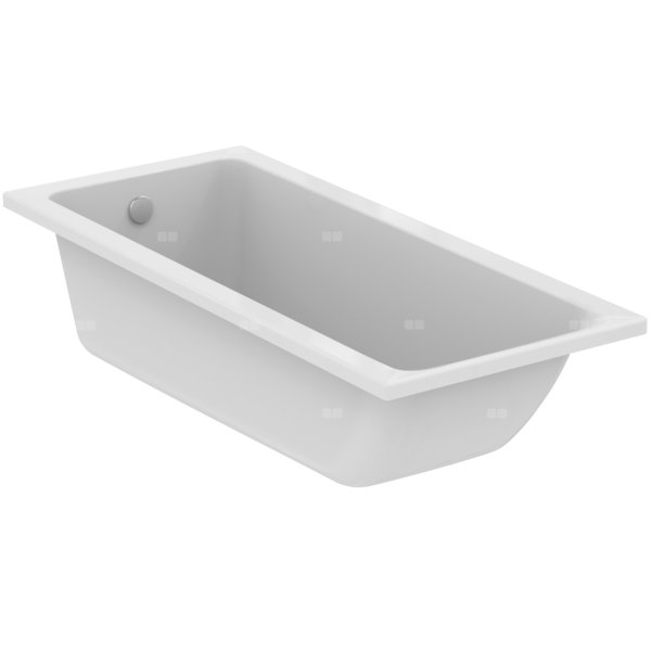 Wanna zwykła 1700x750x465 mm, bez otworu na baterię, z przelewem, bez korka spustowego - CONNECT AIR
