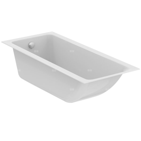 Wanna zwykła 1600x700x465 mm, bez otworu na baterię, z przelewem, bez korka spustowego - CONNECT AIR