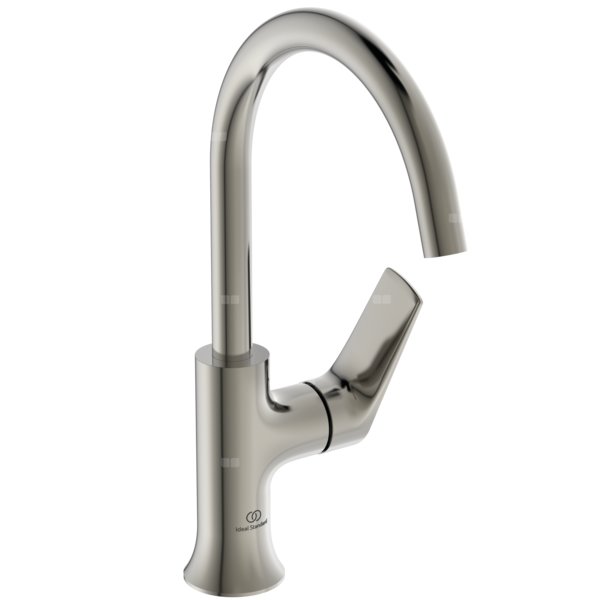 Bateria umywalkowa 114x204x311 mm, wylewka 169 mm 3.8 l/min (3 bary), bez korka spustowego - LDV