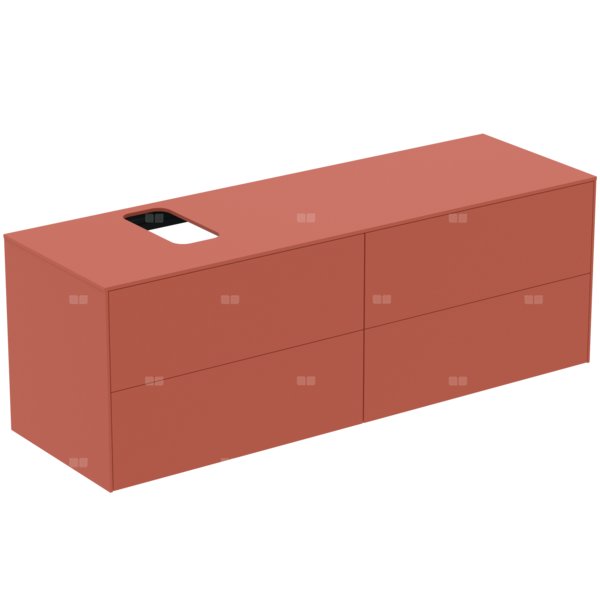 Szafka pod umywalkę 1587x505x550 mm, 2 szuflady - CONCA