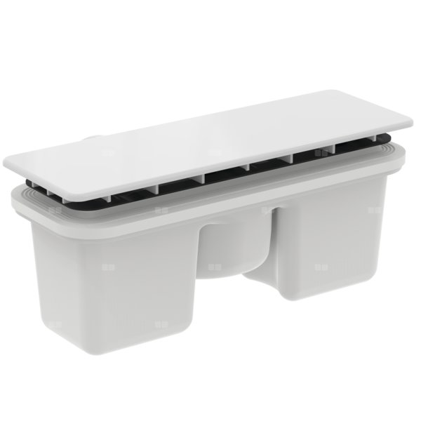 ULTRAFLAT NEW SYFON DEKOR. WYS. 8CM WH