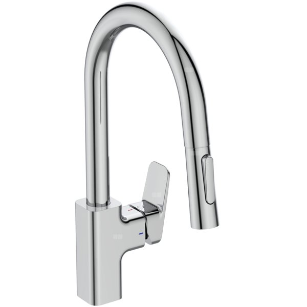 Bateria kuchenna 118x256x394 mm, wylewka 216 mm 9 l/min (3 bar) - CERAPLAN