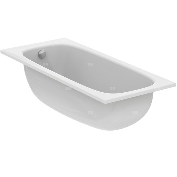Wanna zwykła 1600x700x450 mm, bez otworu na baterię, z przelewem, bez korka spustowego - I.LIFE