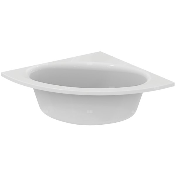 Wanna narożna 1820x1341x465 mm, bez otworu na baterię, z przelewem, bez korka spustowego - CONNECT AIR