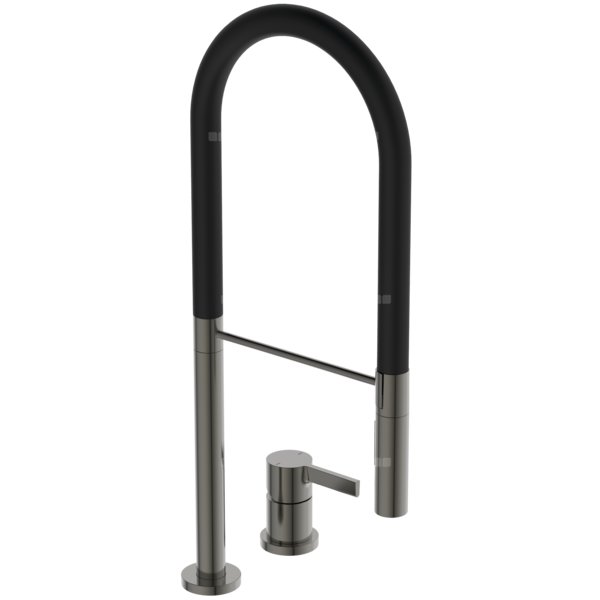 Bateria kuchenna 190x263x607 mm, wylewka 225 mm 6.7 l/min (3 bary) - GUSTO