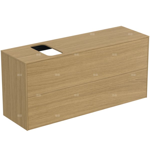 Szafka pod umywalkę 1202x373x550 mm, 2 szuflady - CONCA