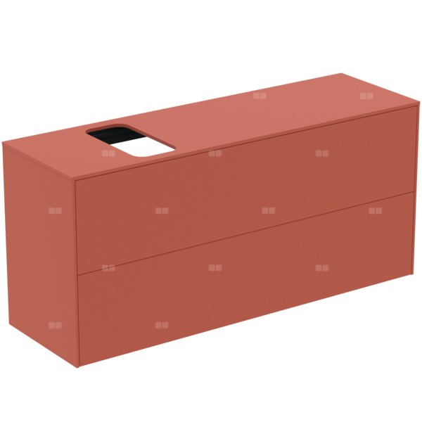 Szafka pod umywalkę 1202x373x550 mm, 2 szuflady - CONCA