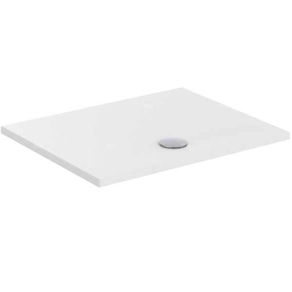 Brodzik prostokątny 1000x800x35 mm Spód szlifowany Tył szlifowany, bez korka spustowego - STRADA +