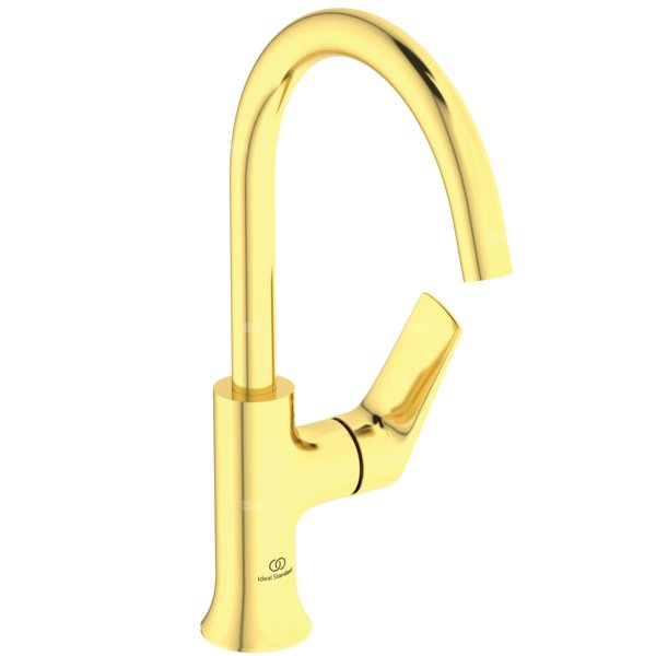 Bateria umywalkowa 114x204x311 mm, wylewka 169 mm 3.8 l/min (3 bary), bez korka spustowego - LDV