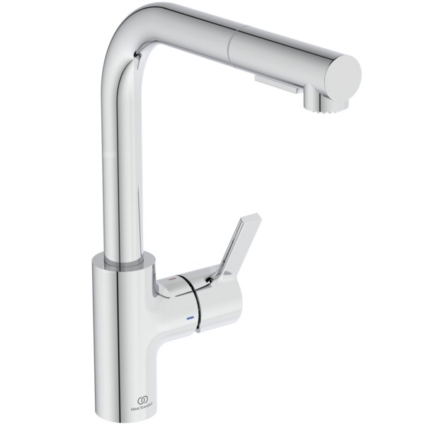 Bateria kuchenna 115x275x333 mm, wylewka 235 mm 6.1 l/min (3 bary) - GUSTO