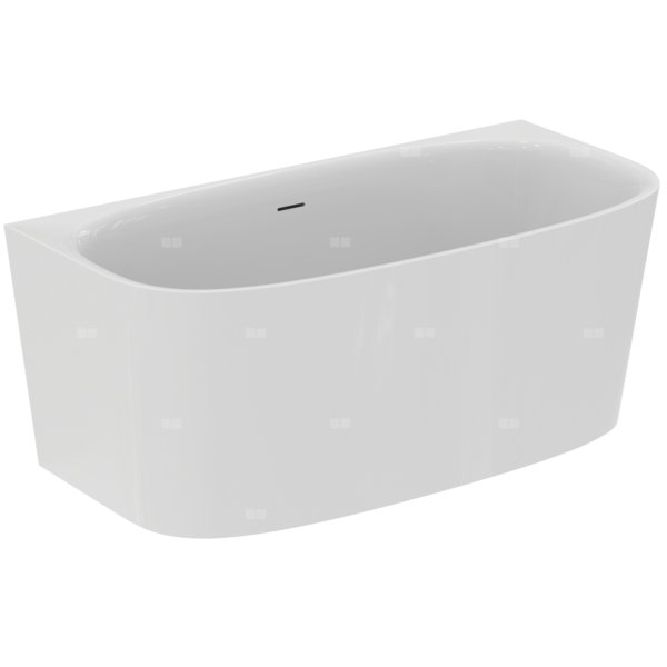 Wanna wolnostojąca 1500x750x610 mm, bez otworu na baterię, z przelewem, bez korka spustowego - DEA
