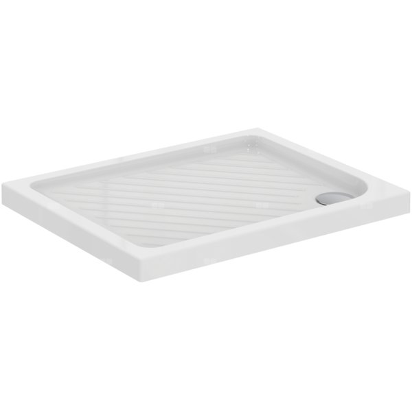 Brodzik prostokątny 1000x800x70 mm Spód szlifowany Tył szlifowany, bez korka spustowego - EUROVIT