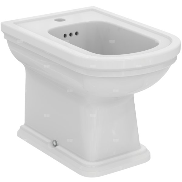 Bidet stojący 360x540x400 mm, 1 otwór na baterię, z przelewem - CALLA