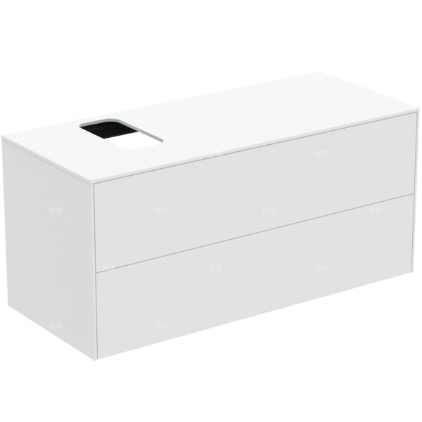 Szafka pod umywalkę 1202x505x550 mm, 2 szuflady - CONCA
