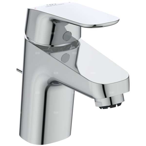 Bateria umywalkowa 47x160x133 mm, wylewka 101 mm 6 l/min (3 bary), z korkiem spustowym - CERAFLEX