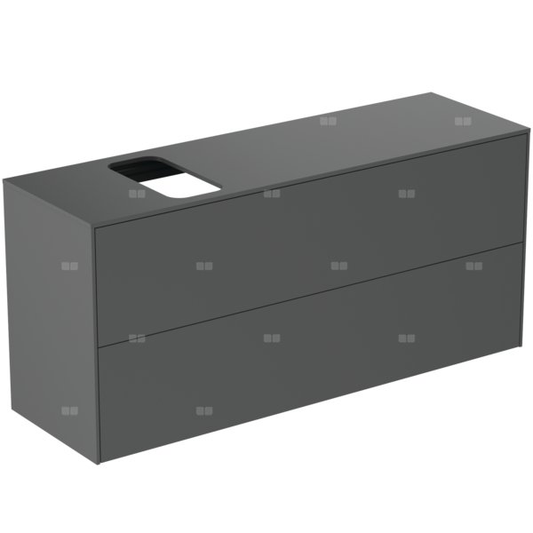 Szafka pod umywalkę 1202x373x550 mm, 2 szuflady - CONCA