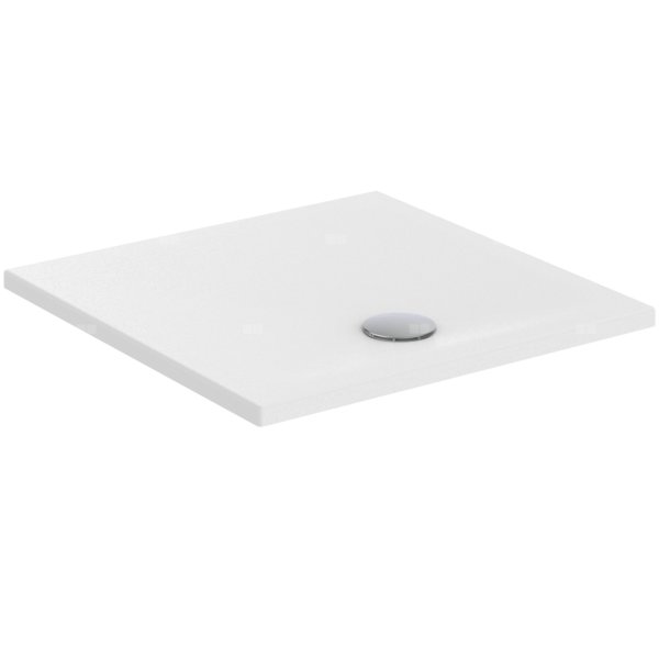 Brodzik kwadratowy 800x800x35 mm Spód szlifowany Tył szlifowany, bez korka spustowego - STRADA +
