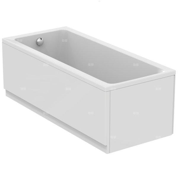 Wanna zwykła 1700x750x465 mm, bez otworu na baterię, z przelewem, bez korka spustowego - CONNECT AIR