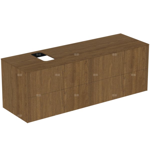 Szafka pod umywalkę 1587x505x550 mm, 2 szuflady - CONCA