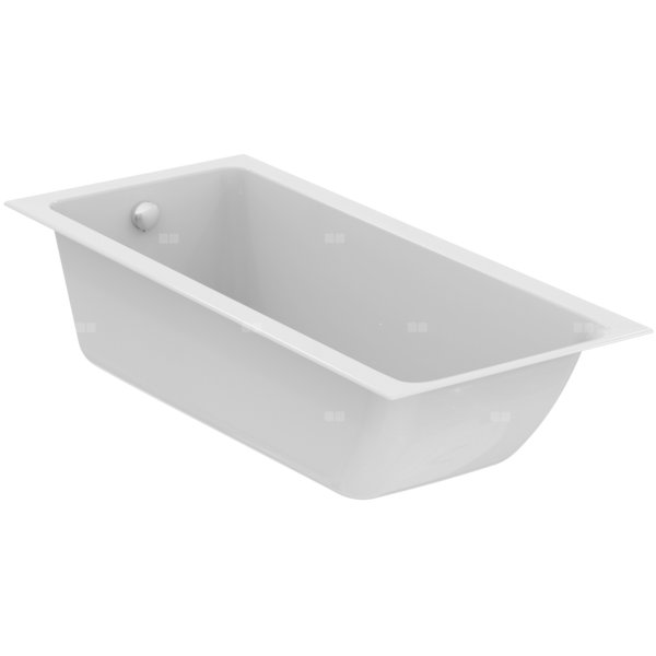 Wanna zwykła 1700x750x630 mm, bez otworu na baterię, z przelewem, bez korka spustowego - CONNECT AIR