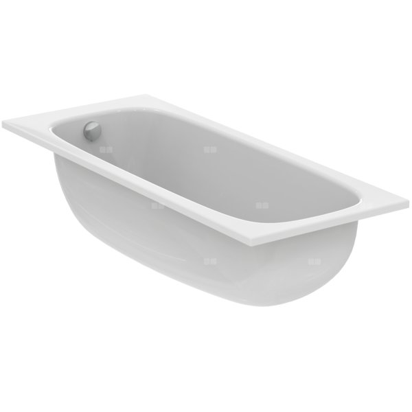 Wanna zwykła 1700x700x450 mm, bez otworu na baterię, z przelewem, bez korka spustowego - I.LIFE