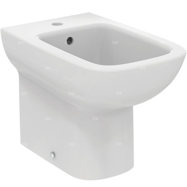 Bidet stojący 355x540x400 mm, 1 otwór na baterię, z przelewem - I.LIFE A