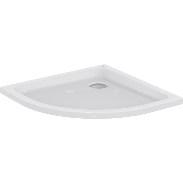 Brodzik półokrągły 900x900x80 mm, bez korka spustowego - HOTLINE