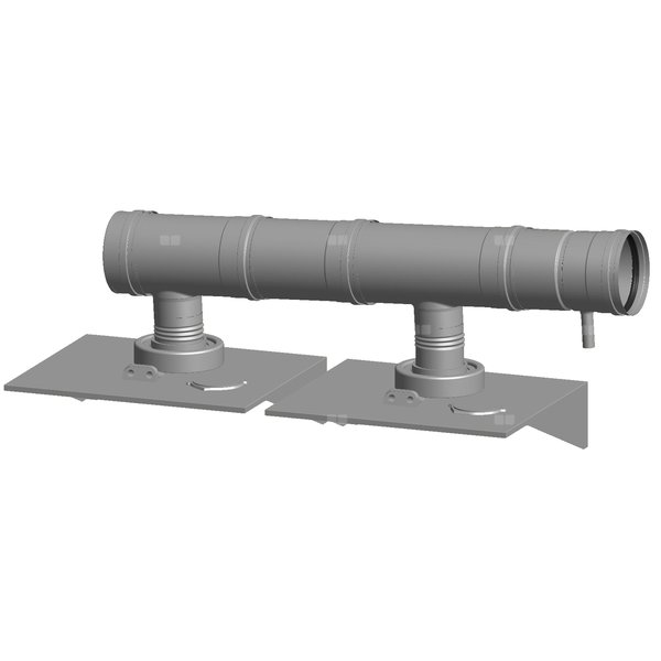 Kolektor spalinowy DN 150 dla kaskady 2 kotłów Victrix Pro V2 35-80