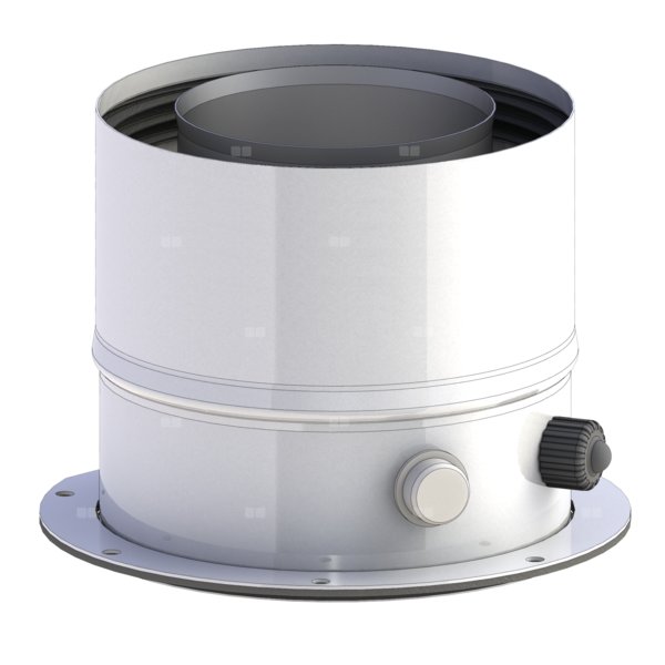 Buderus złączka kotła Logomax GB012-25K fi80/125mm, Junkers złączka kotła CERAPUR MIDI z króćcami pomiarowymi z uszczelką