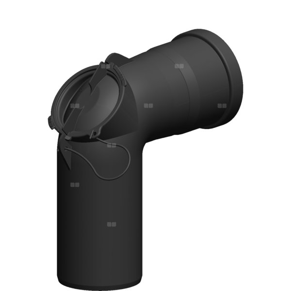 Kolano 87st. fi100mm z wyczystką (EW-PPS)