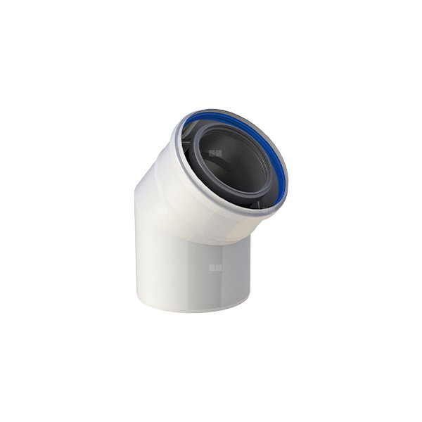 Kolano 45st. fi100/150mm białe