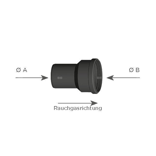 Element rozszerzający z fi60mm do fi80mm (EW-PPS)