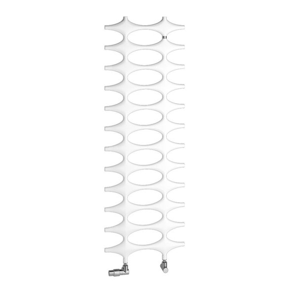Grzejnik Kermi®Ideos®-E 1151x35x508, P=400W,RAL9016 SG, WRS biały, lewy