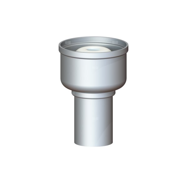 Korpus Ferrofix DN 70, odpływ pionowy, z krawędzią połączeniową, system 125