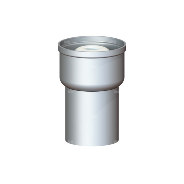 Korpus Ferrofix DN 100, odpływ pionowy, z krawędzią połączeniową, system 125