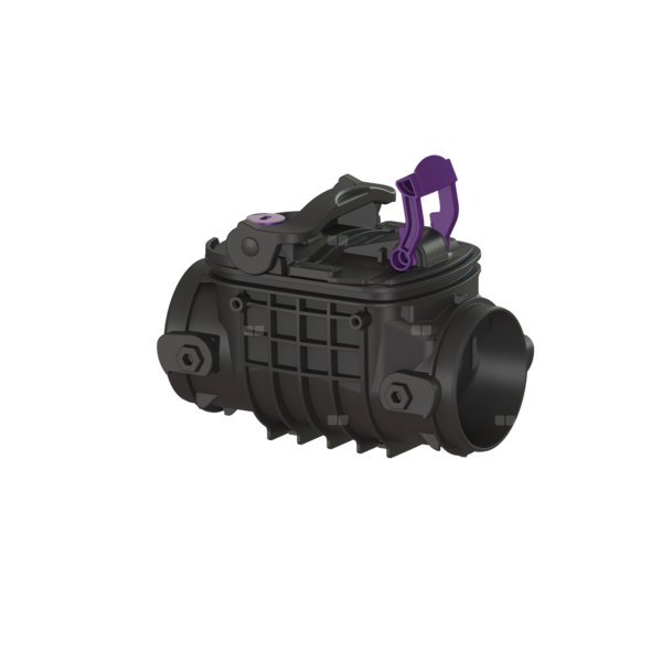 Korpus Staufix 2-klapowy na swobodnym przewodzie DN 90-100