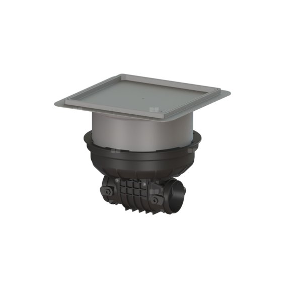 Korpus Staufix 2-klapowy z pokrywą pod płytkę DN 90-100