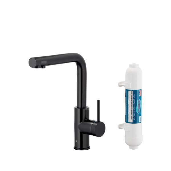 DUERO PURE BASIC BATERIA KUCHENNA Z FUNKCJĄ FILTRACJI WODY, CZARNA + FILTR HYDRO+