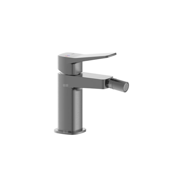 Bateria Malaga, bidetowa, stojąca ze spustem klik-klak, PVD gun metal grey