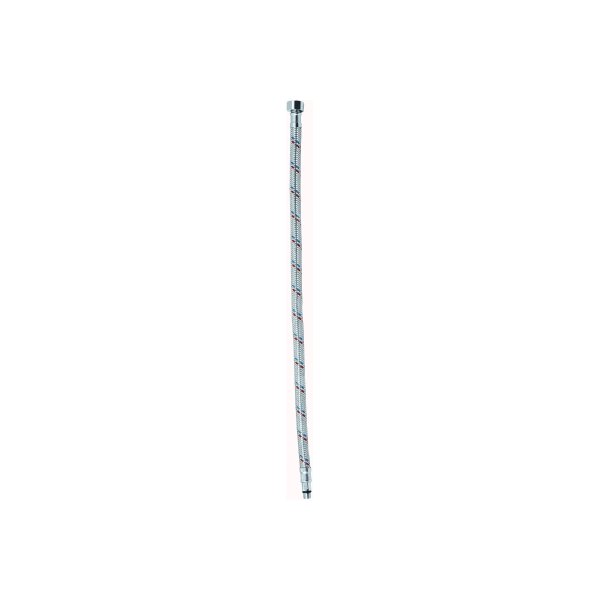 Wąż przyłączeniowy elastyczny KFA Armatura z długą końcówką z oplotem (stal), GZ x GW, 3/8'' x M10, długość 350 mm